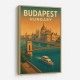 Budapest Travel Poster Wall Art