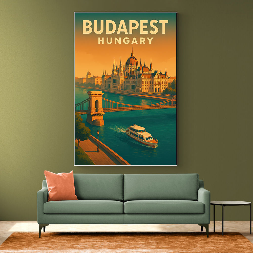 Budapest Travel Poster Wall Art