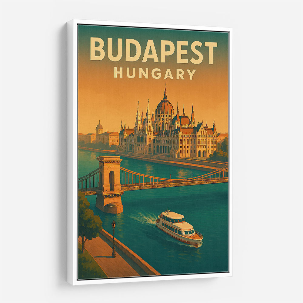 Budapest Travel Poster Wall Art