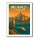 Budapest Travel Poster Wall Art