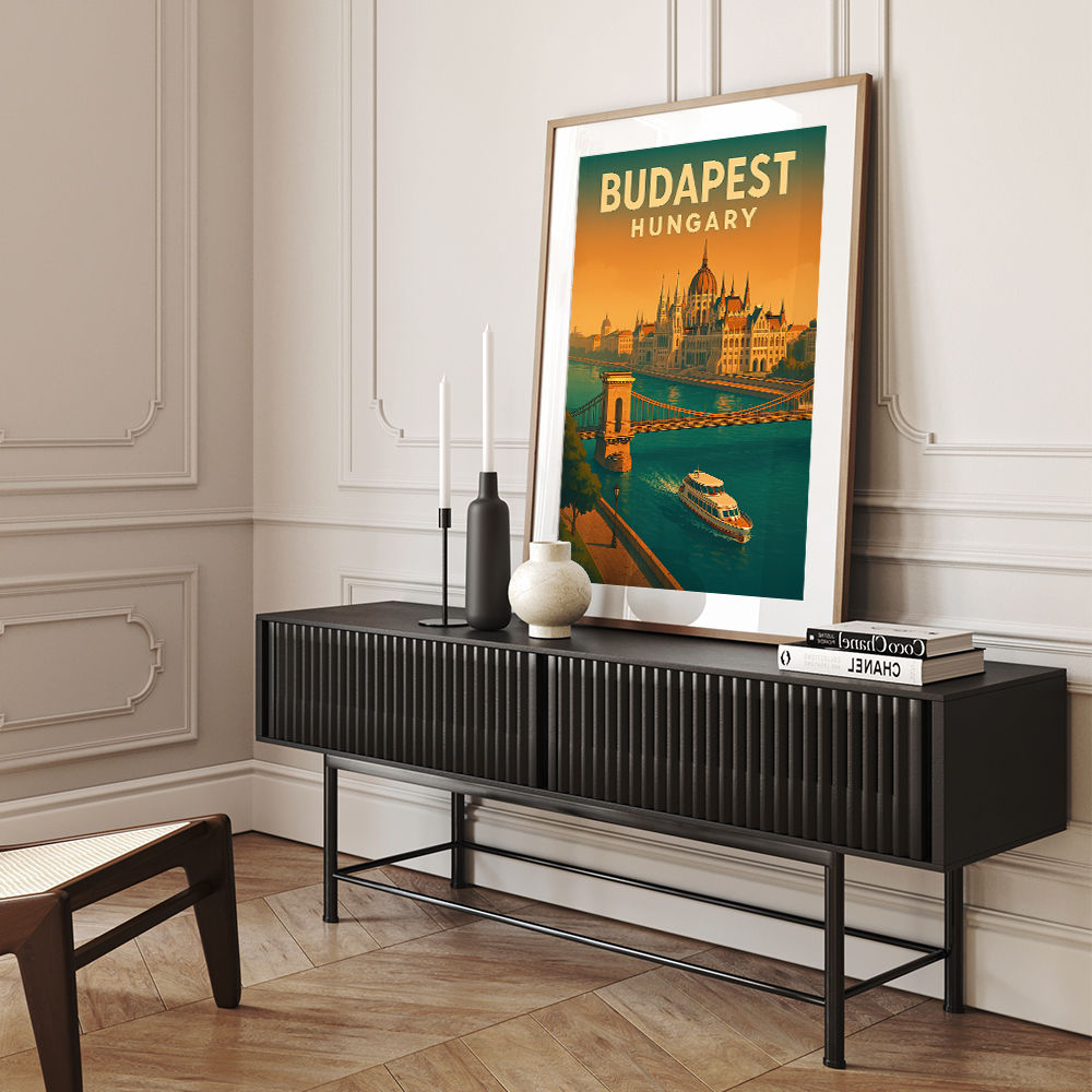 Budapest Travel Poster Wall Art