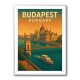 Budapest Travel Poster Wall Art