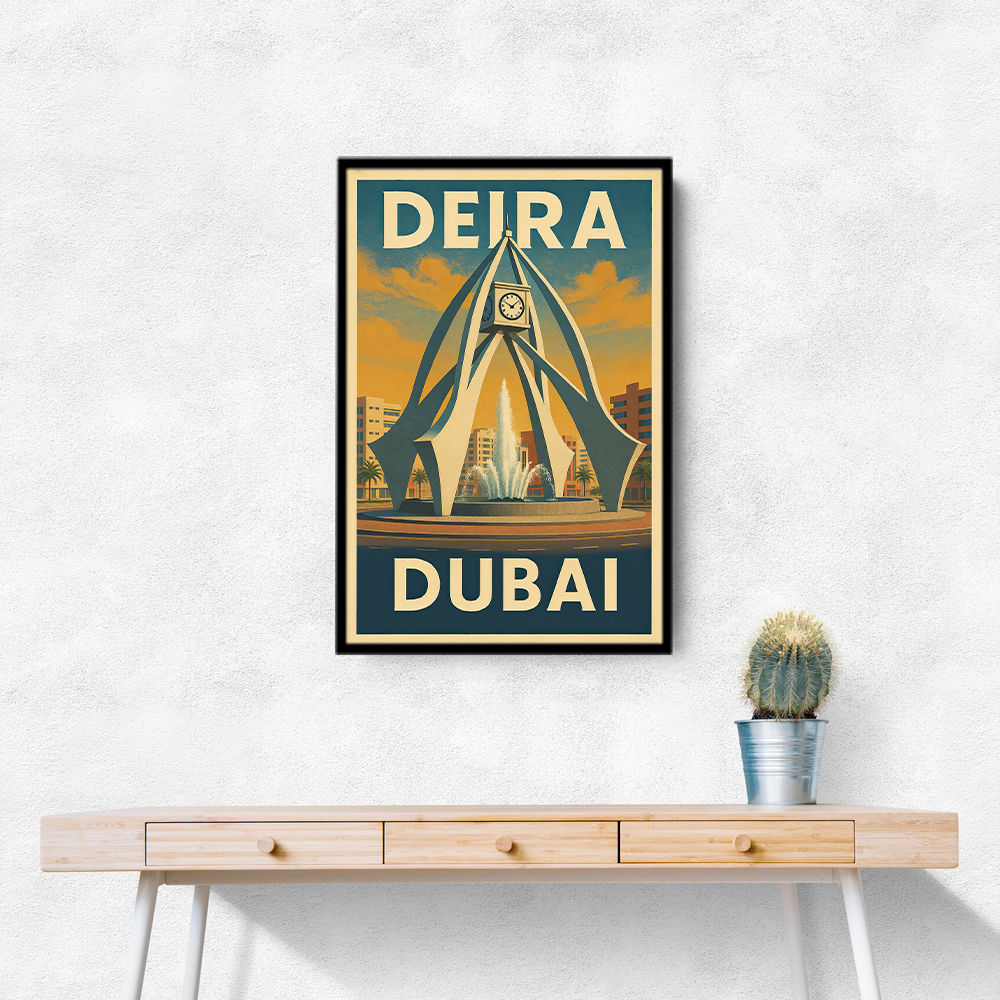 Deira Clock Tower Poster Wall Art