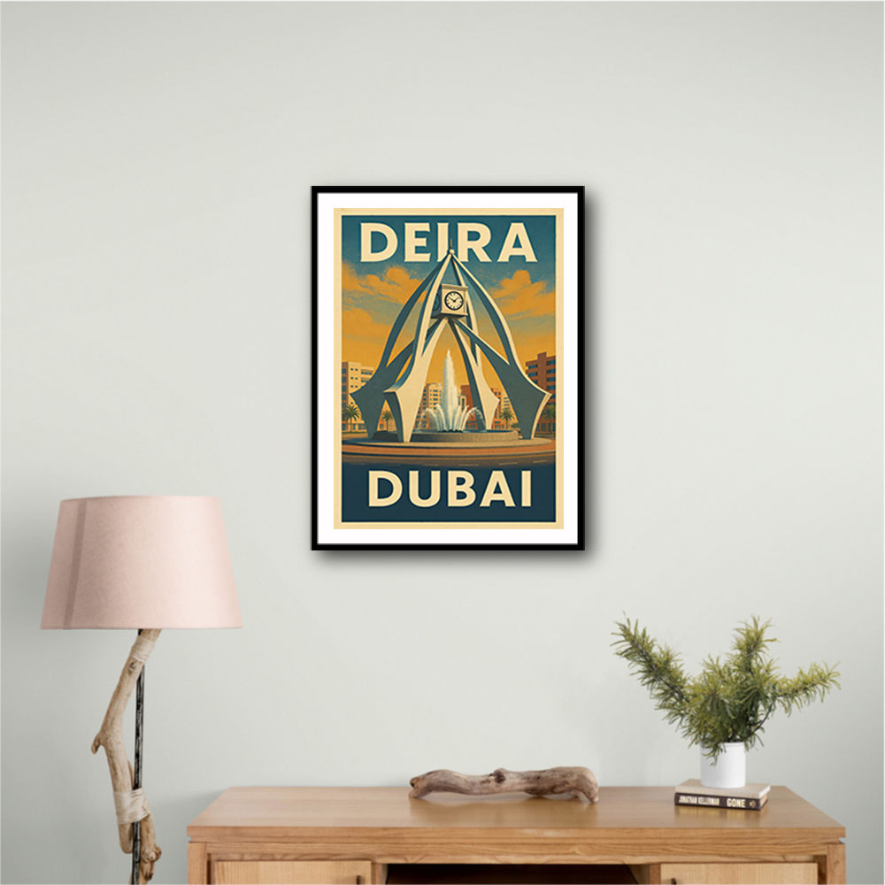 Deira Clock Tower Poster Wall Art