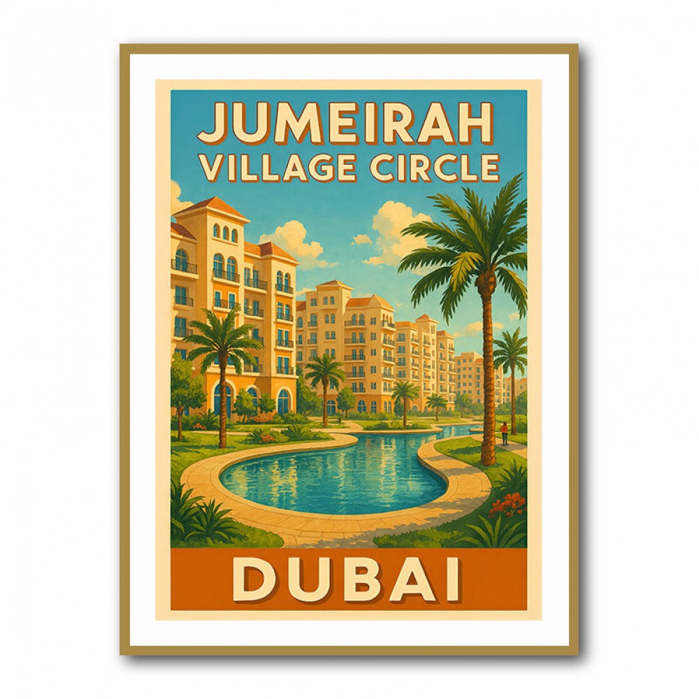 Dubai JVC Poster Wall Art