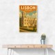 Lisbon Travel Poster 2 Wall Art
