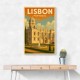 Lisbon Travel Poster 2 Wall Art