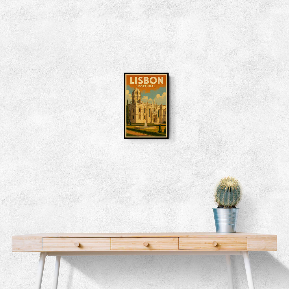 Lisbon Travel Poster 2 Wall Art