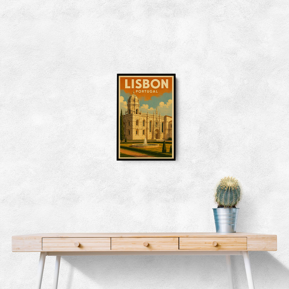 Lisbon Travel Poster 2 Wall Art