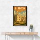 Lisbon Travel Poster 2 Wall Art