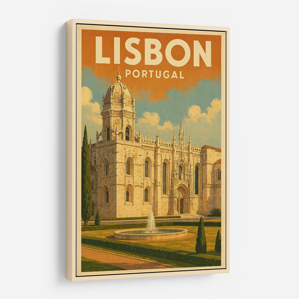 Lisbon Travel Poster 2 Wall Art