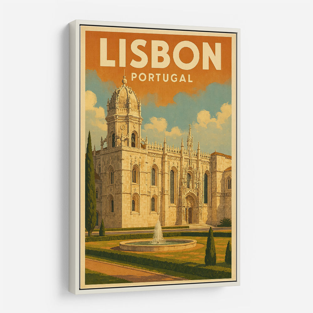 Lisbon Travel Poster 2 Wall Art
