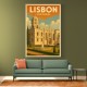 Lisbon Travel Poster 2 Wall Art
