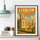 Lisbon Travel Poster 2 Wall Art