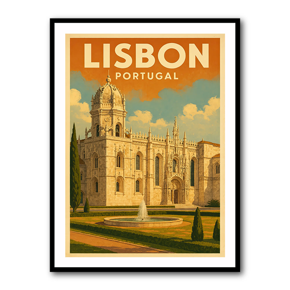 Lisbon Travel Poster 2 Wall Art
