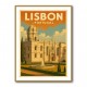 Lisbon Travel Poster 2 Wall Art