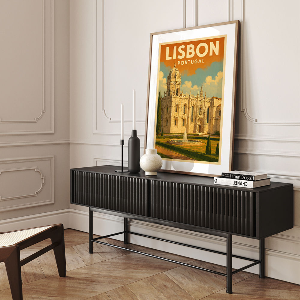 Lisbon Travel Poster 2 Wall Art