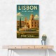 Lisbon Travel Poster 3 Wall Art