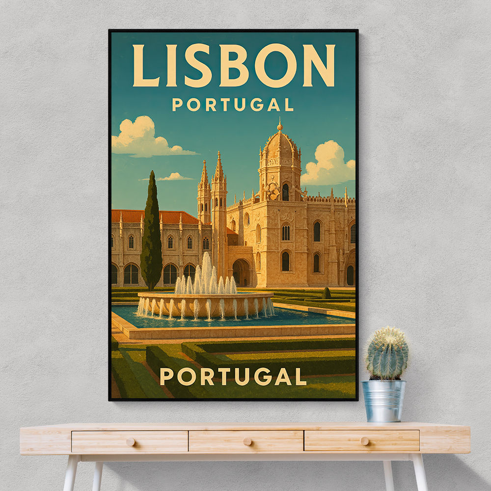 Lisbon Travel Poster 3 Wall Art