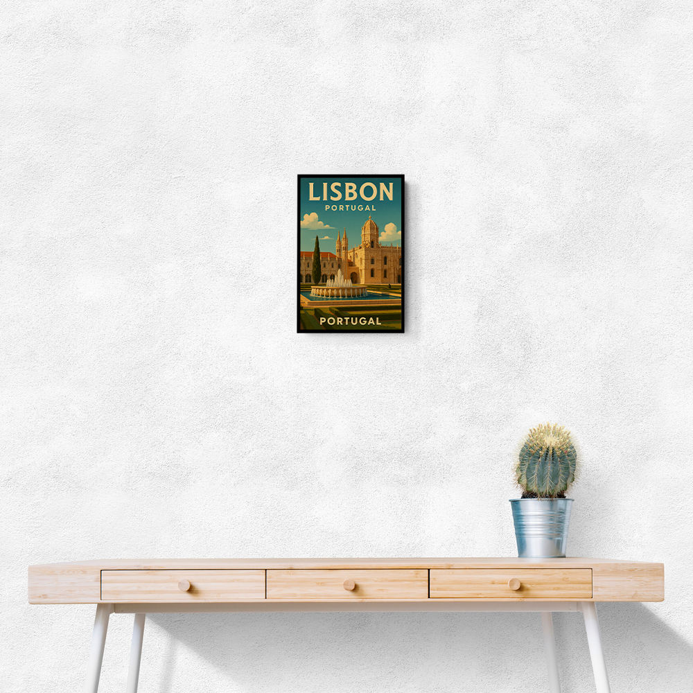 Lisbon Travel Poster 3 Wall Art