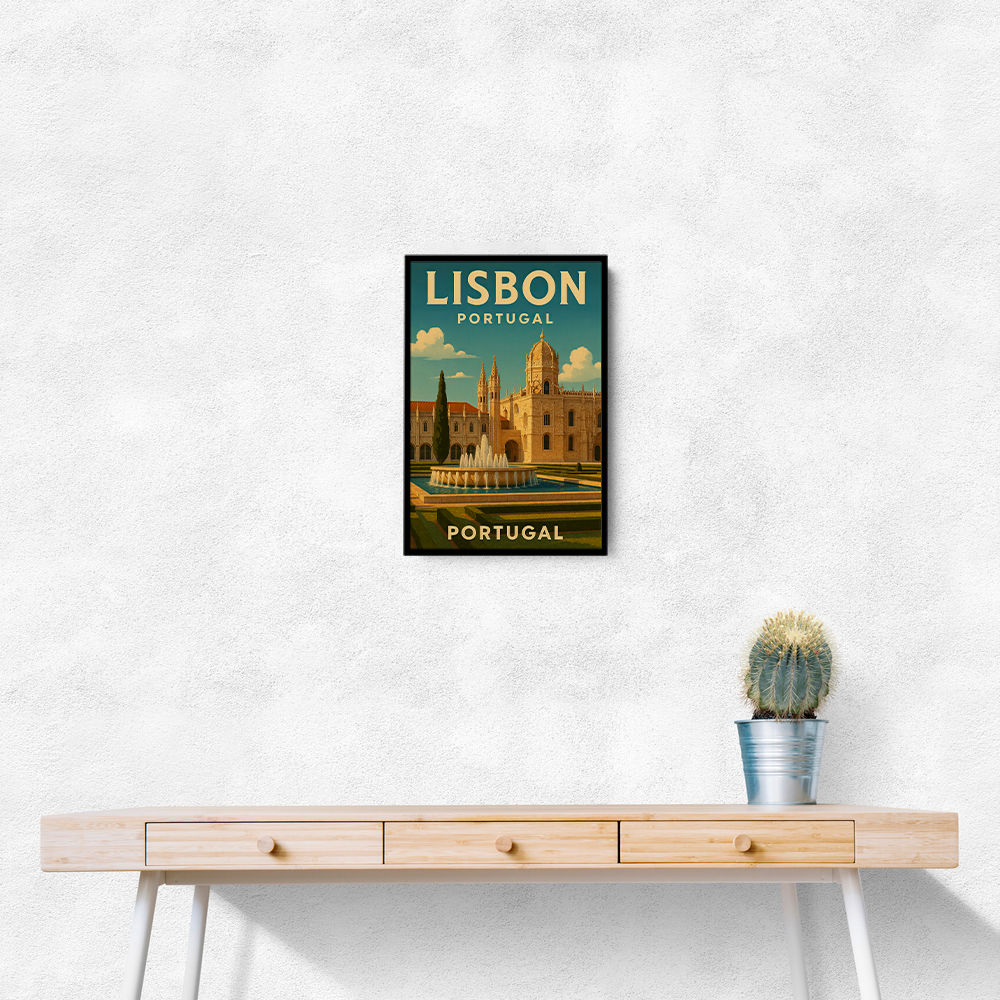 Lisbon Travel Poster 3 Wall Art