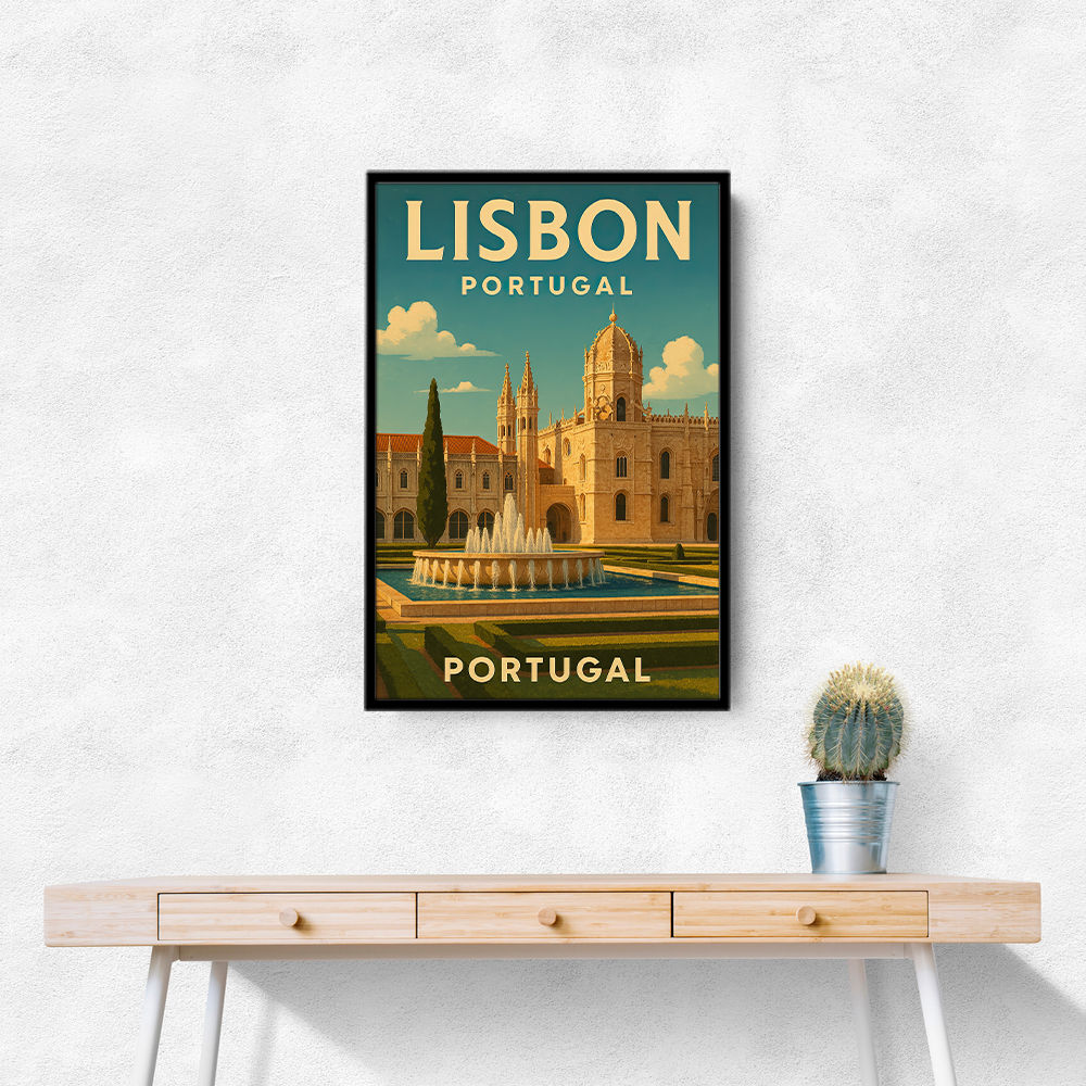 Lisbon Travel Poster 3 Wall Art