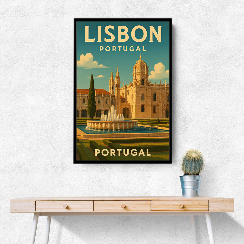Lisbon Travel Poster 3 Wall Art