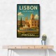 Lisbon Travel Poster 3 Wall Art
