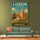 Lisbon Travel Poster 3 Wall Art