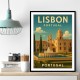 Lisbon Travel Poster 3 Wall Art