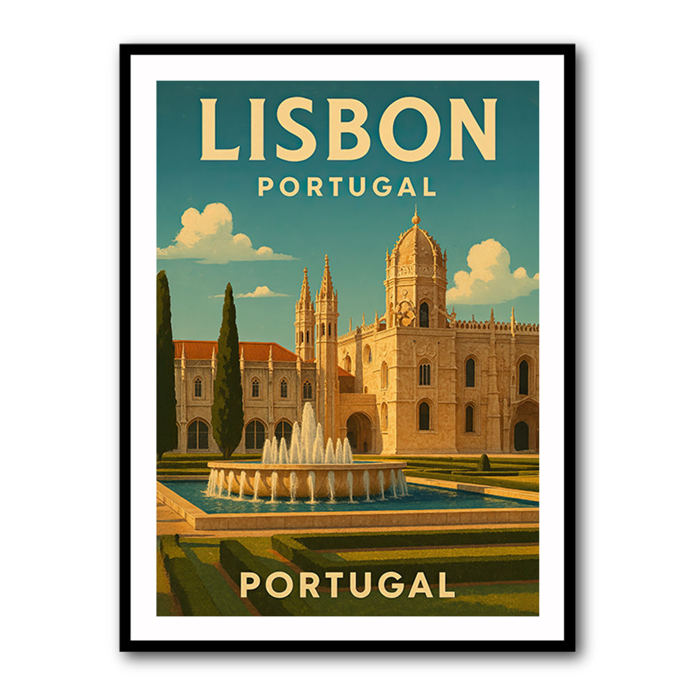 Lisbon Travel Poster 3 Wall Art