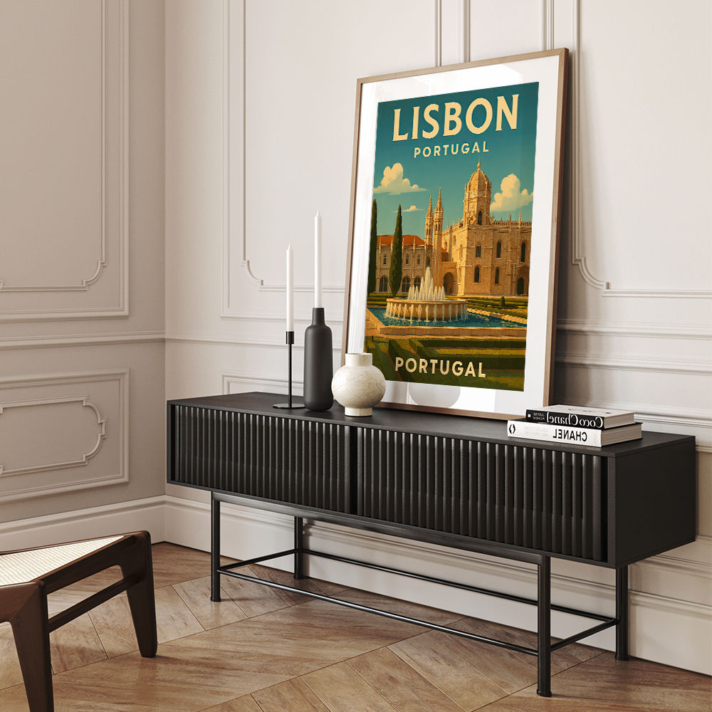 Lisbon Travel Poster 3 Wall Art