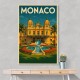 Monaco Casino Travel Poster 1 Wall Art