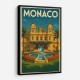 Monaco Casino Travel Poster 1 Wall Art