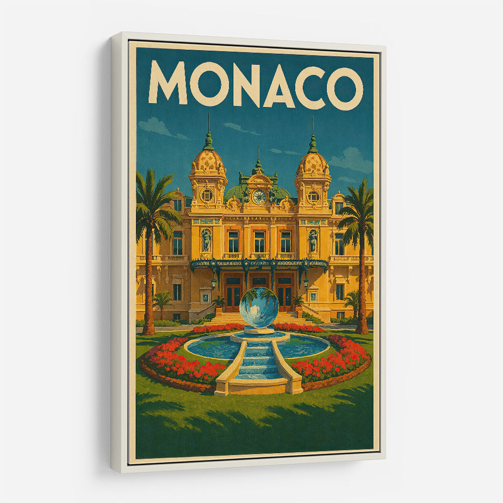 Monaco Casino Travel Poster 1 Wall Art