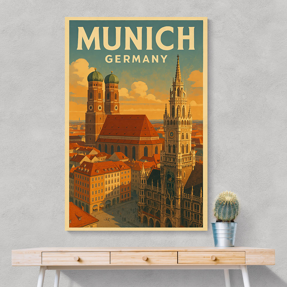Munich Germany Travel Poster 1 Wall Art
