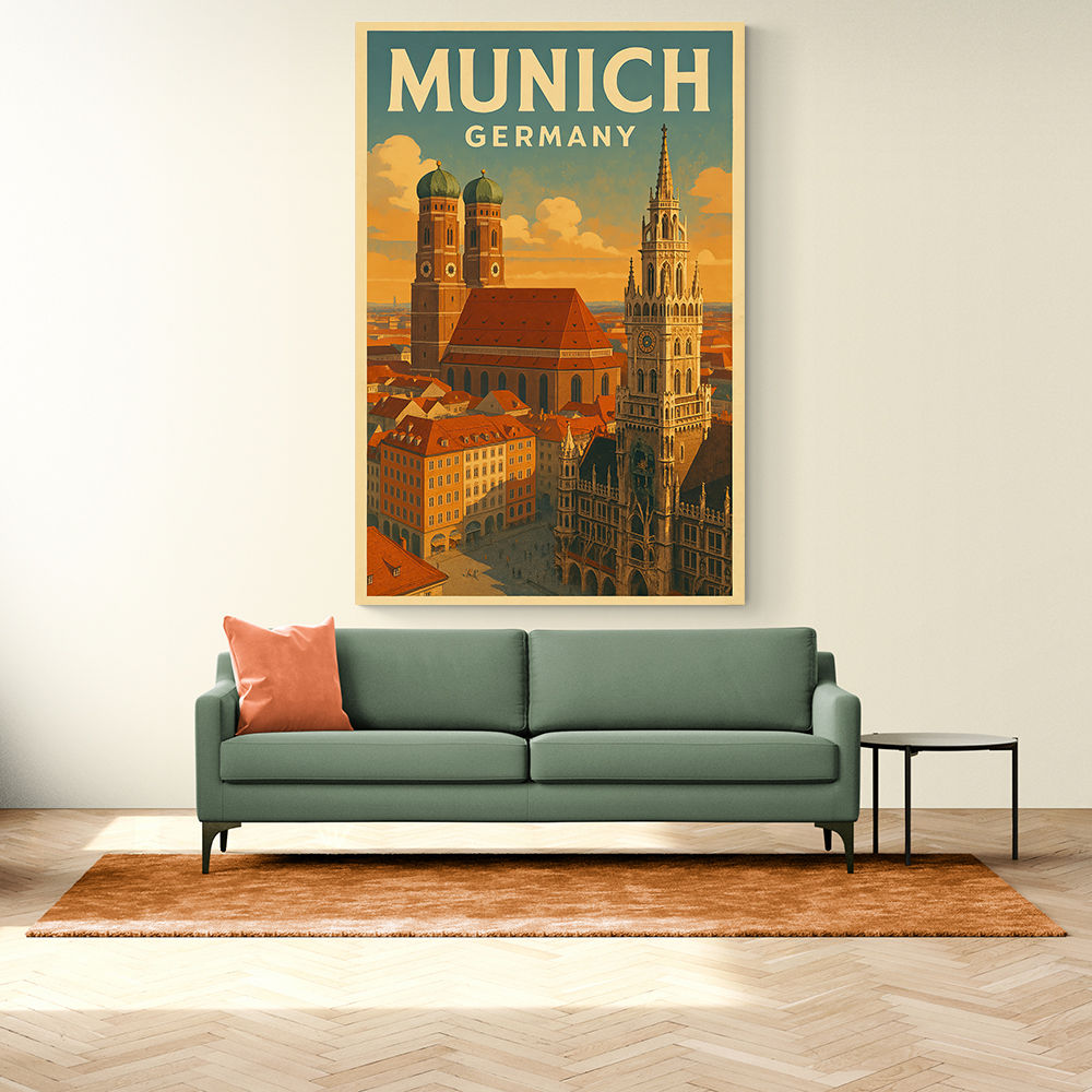 Munich Germany Travel Poster 1 Wall Art