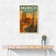 Munich Germany Travel Poster 1 Wall Art