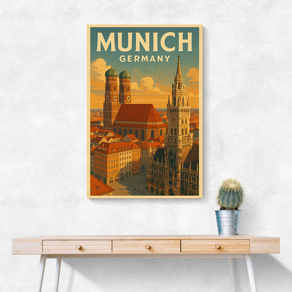 Munich Germany Travel Poster 1 Wall Art