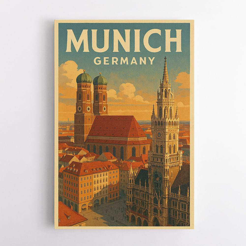 Munich Germany Travel Poster 1 Wall Art
