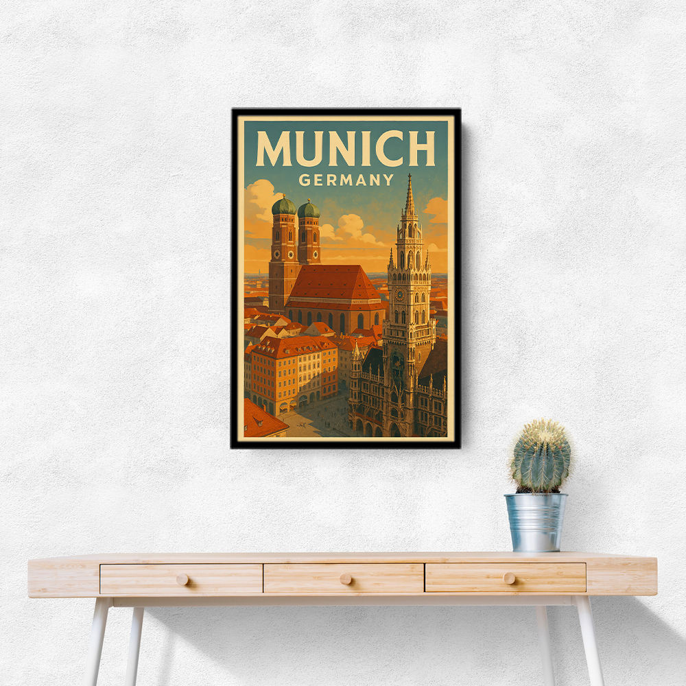 Munich Germany Travel Poster 1 Wall Art