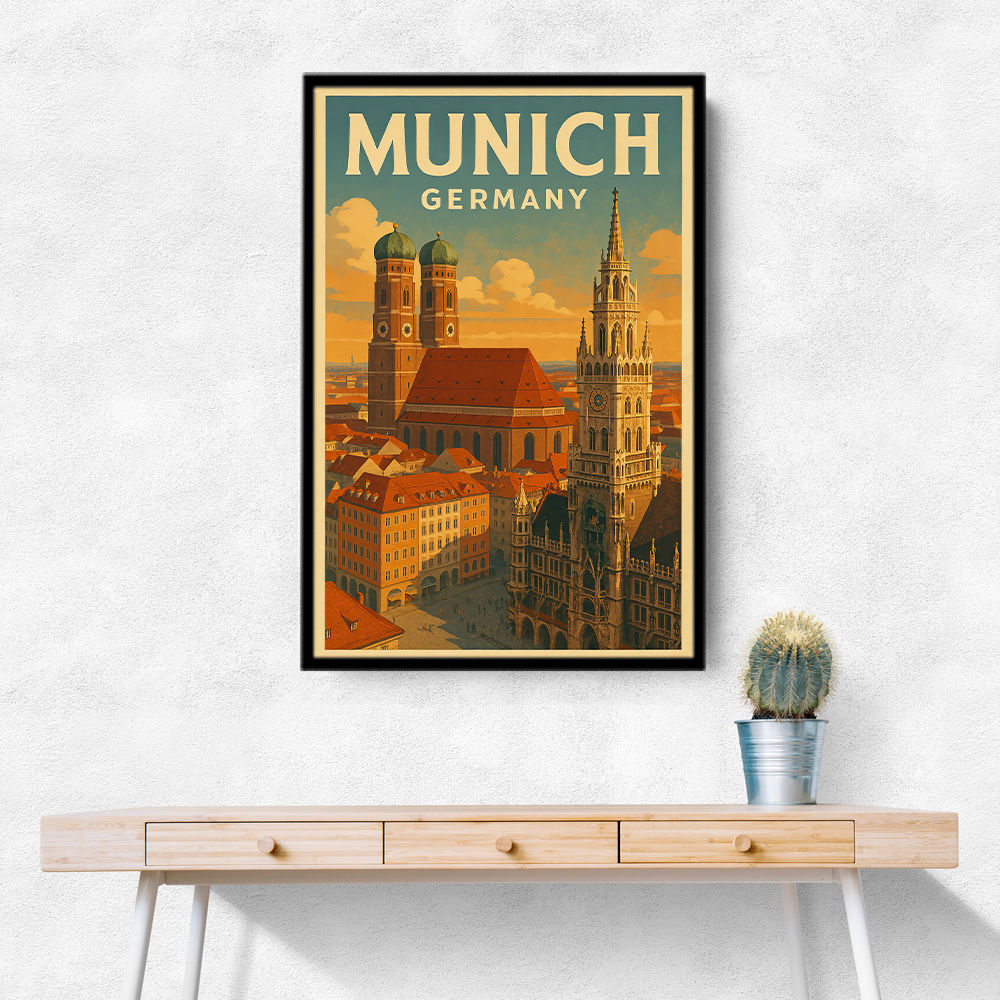Munich Germany Travel Poster 1 Wall Art