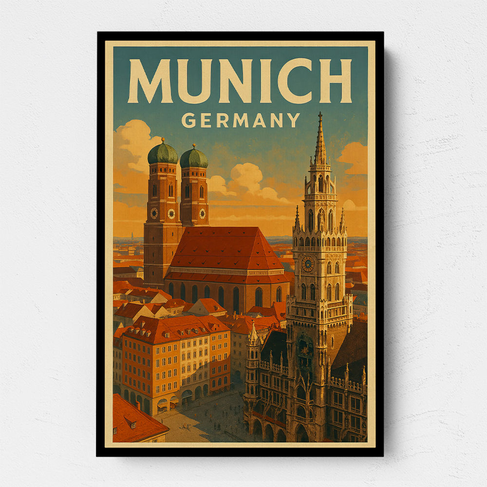 Munich Germany Travel Poster 1 Wall Art
