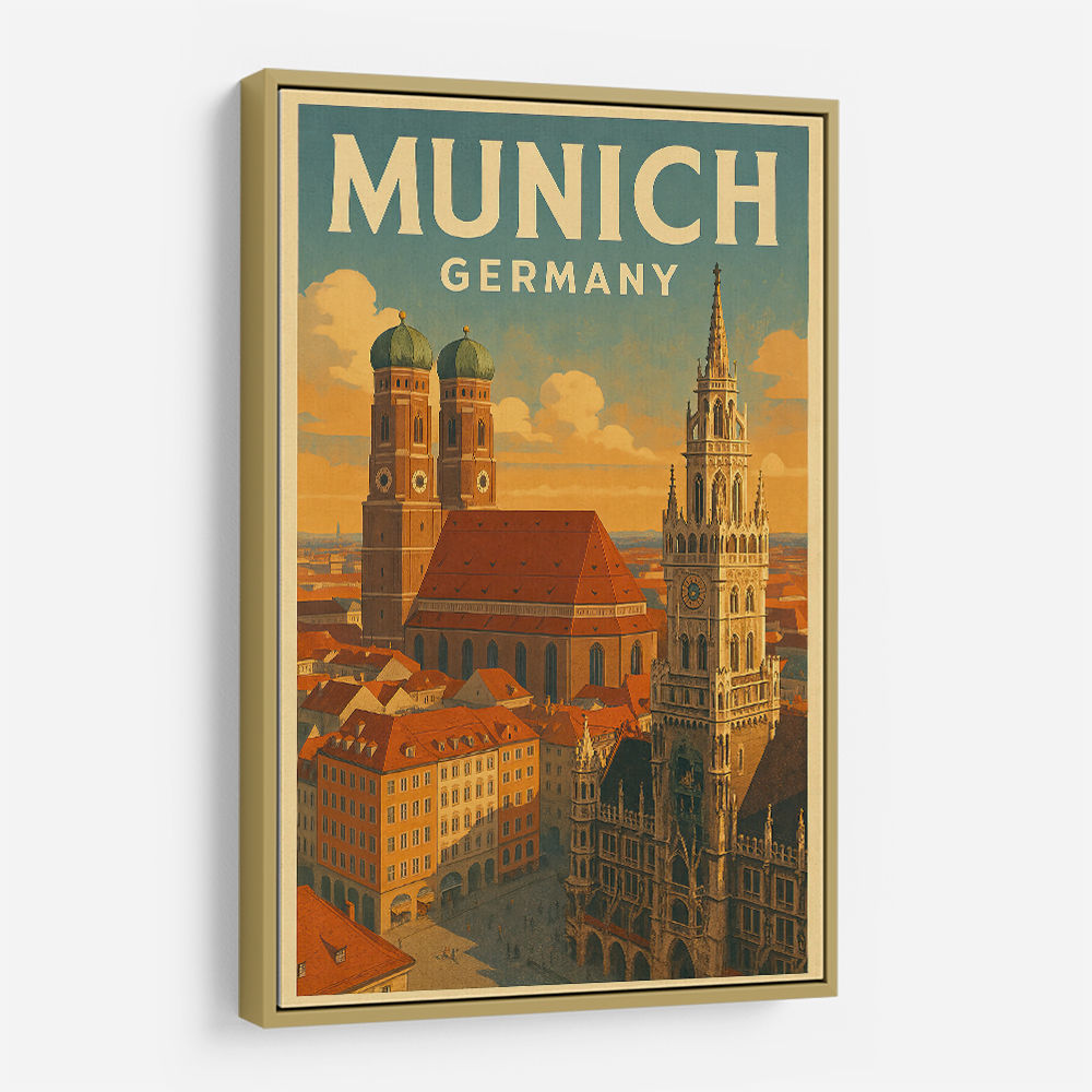 Munich Germany Travel Poster 1 Wall Art