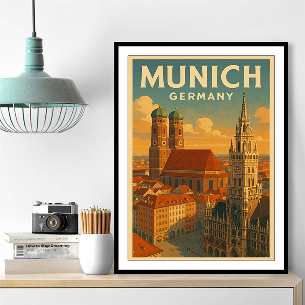 Munich Germany Travel Poster 1 Wall Art