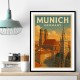 Munich Germany Travel Poster 1 Wall Art