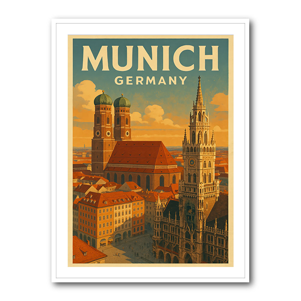 Munich Germany Travel Poster 1 Wall Art