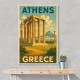 Olympian Zeus Greece Travel Poster 1 Wall Art