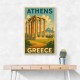 Olympian Zeus Greece Travel Poster 1 Wall Art