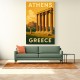 Olympian Zeus Greece Travel Poster Wall Art